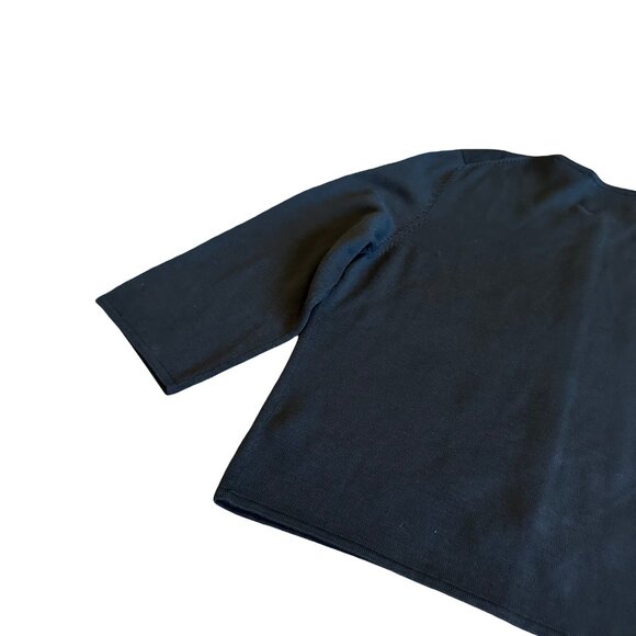 Michael Simon Vintage Retro Cardigan Sweater Turquoise Beaded Gecko Frog Large - Picture 10 of 11